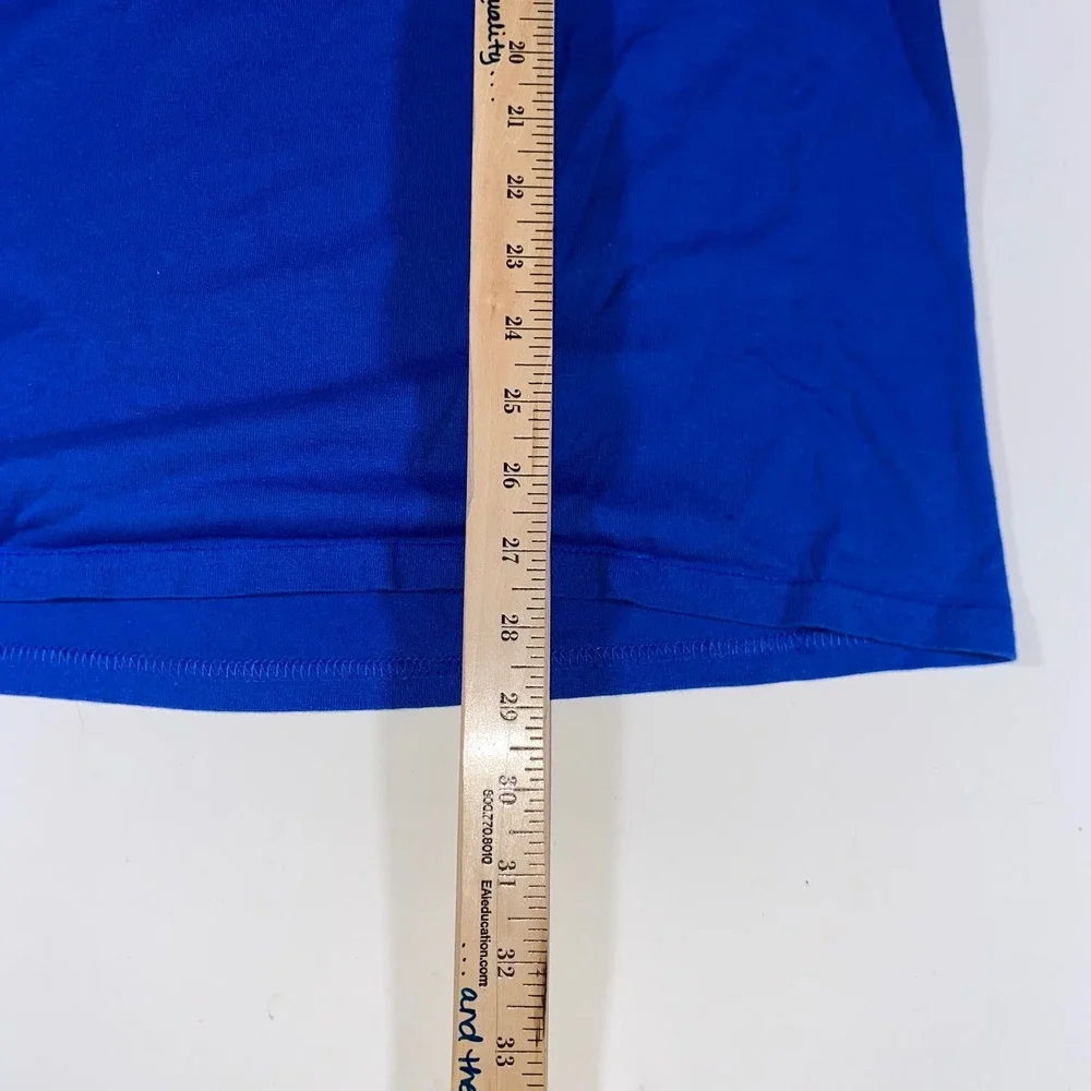 Jonathan Davenport 49 Superman Racing T-Shirt Blue Mens Large Nutrien Ag Car Tee